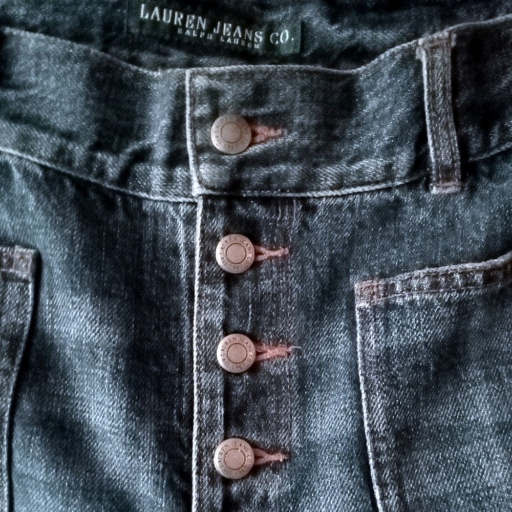 Ralph Lauren Wide Leg Blue Jeans Size 8
